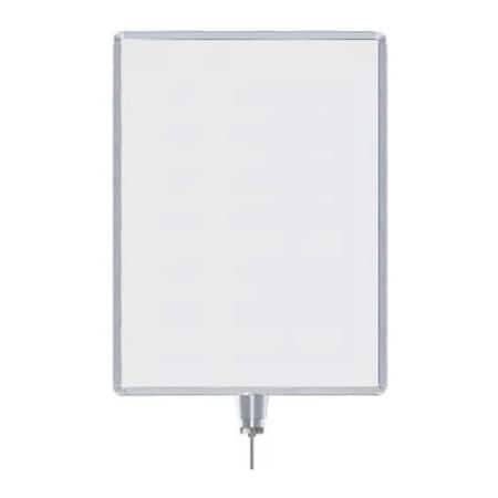 Lavi Industries Vertical Drum Top Post Sign Frame, 22 x 28, Satin 50-1136DV/SA